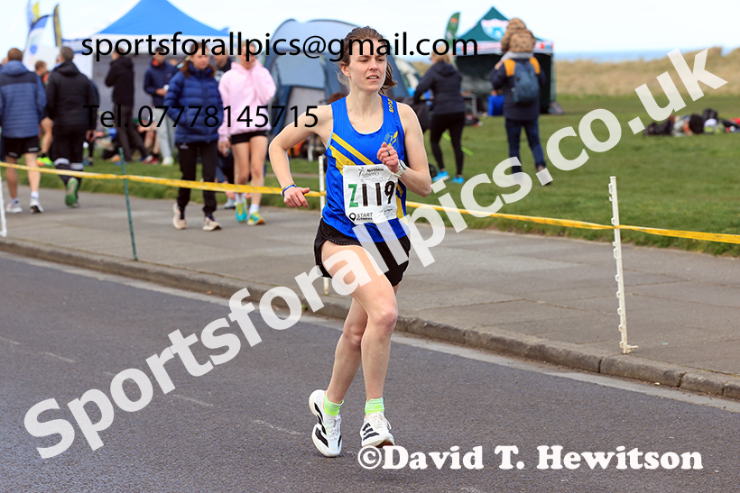 Senior womens Northern 6 Stage Road Relay, 2025 Northern 12 and 6 Stage Road Relays and Junior 5k, Redcar. Photo: David T. Hewitson/Sports for All Pics